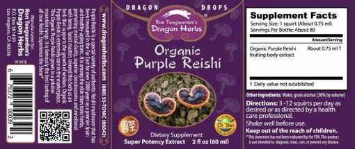 Dragon Herbs Purple Reishi Drops – Bild 2