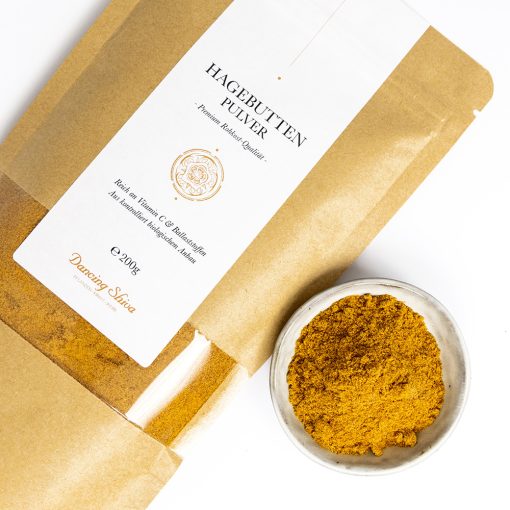 Hagebutten Pulver Bio & Raw 200g – Bild 2