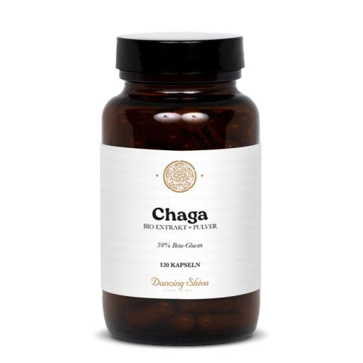 Bio Chaga Extrakt + Pulver Kapseln 30% Beta-Glucan 120 Stk. – Bild 2