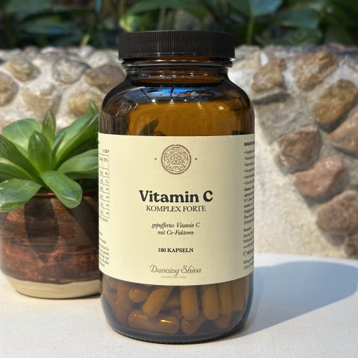 Vitamin C Komplex Forte 500mg 180 Kapseln - Gepuffertes Vitamin C mit Co-Faktoren für Immunsystem & Energie – Bild 2